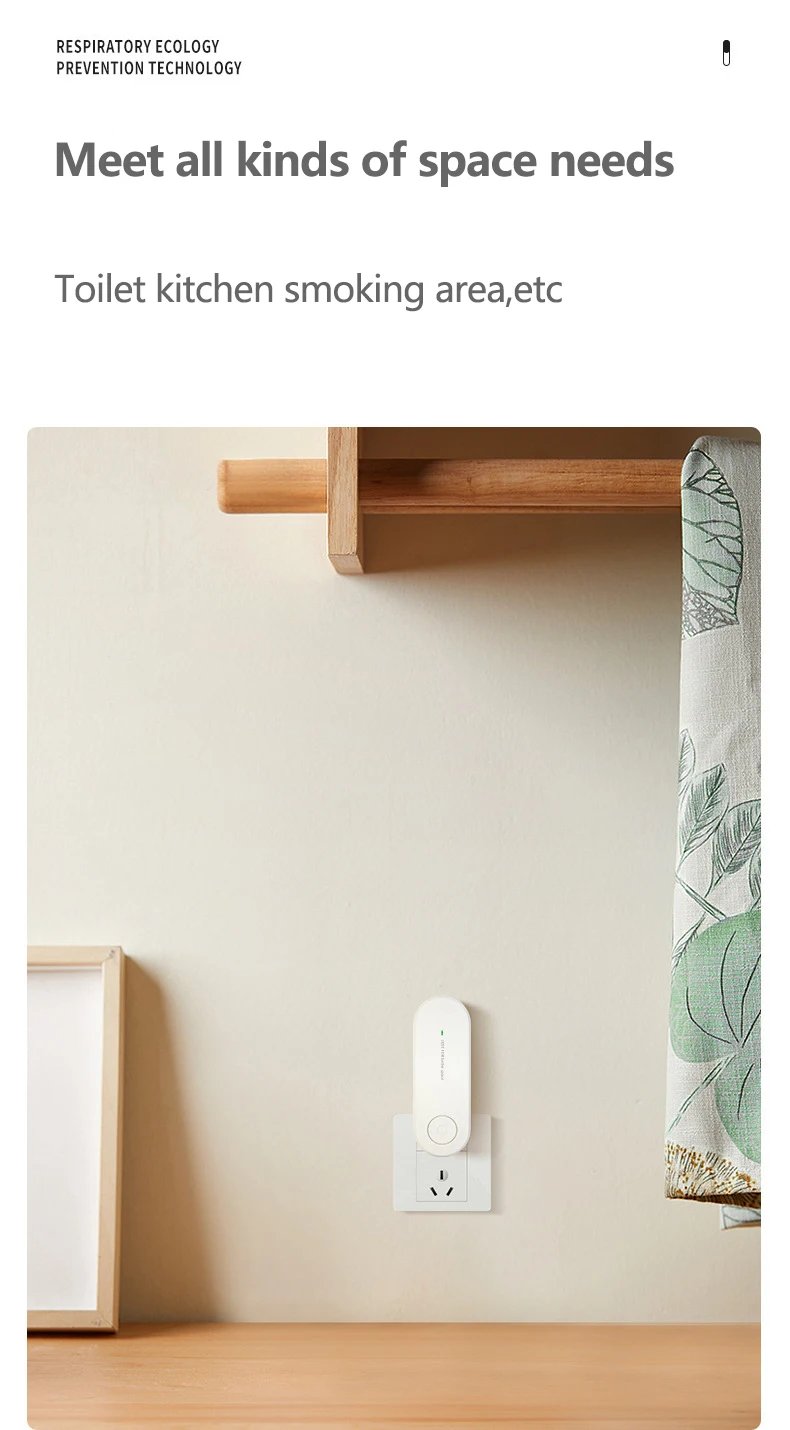 New Portable Air Purifier Anion Air Purification Air Freshener Ionizer Cleaner Dust Cigarette Smoke Remover Toilet Pet Deodor