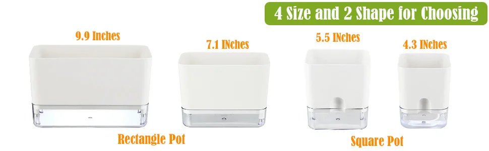 New Self Watering Plant Pot Magnetic Plastic Self-absorbent Cotton Rope Flowerpot For Double-deck Lazy Plant Pot Garden Supplies