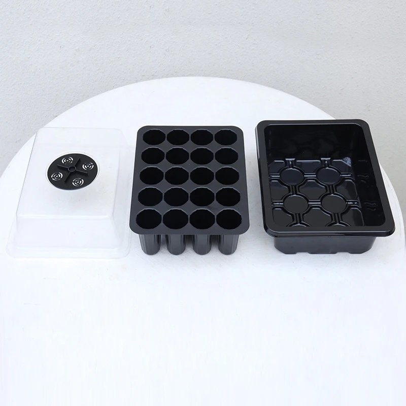 Fruit and Vegetable Seedling Pot Set 20 Hole Seedling Box+Intelligent Fill Light Seedling Tray New Gardening Planting Supplies