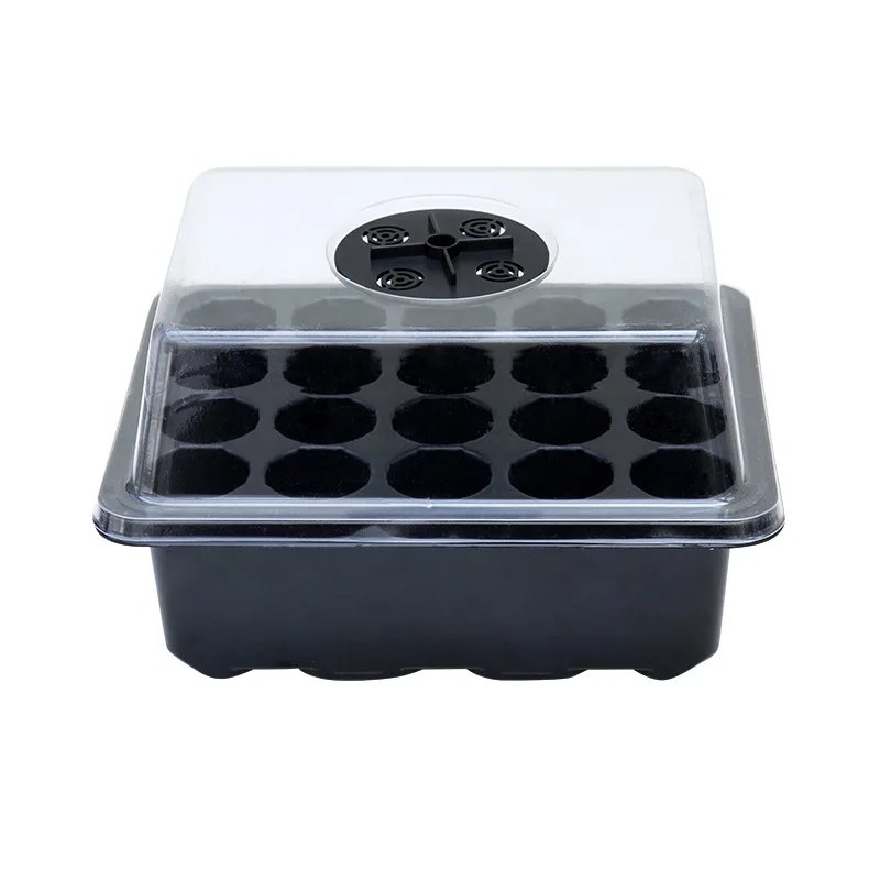 Fruit and Vegetable Seedling Pot Set 20 Hole Seedling Box+Intelligent Fill Light Seedling Tray New Gardening Planting Supplies