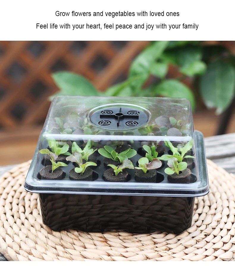 Fruit and Vegetable Seedling Pot Set 20 Hole Seedling Box+Intelligent Fill Light Seedling Tray New Gardening Planting Supplies