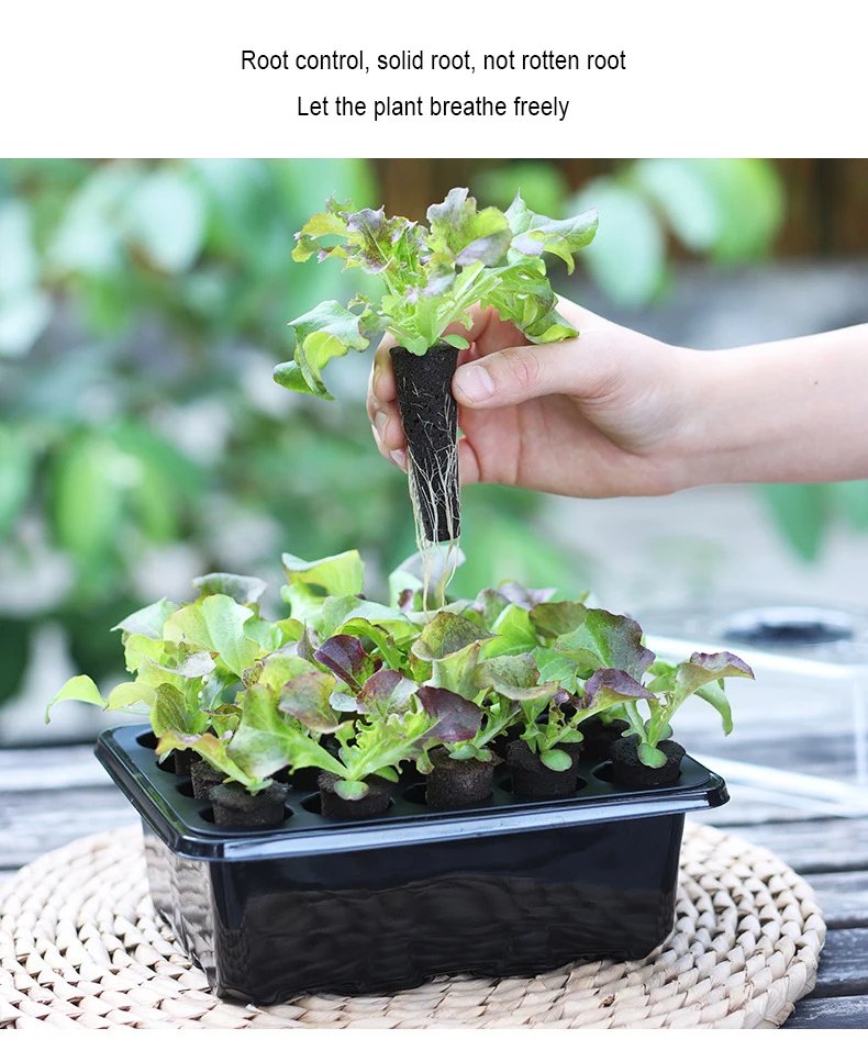 Fruit and Vegetable Seedling Pot Set 20 Hole Seedling Box+Intelligent Fill Light Seedling Tray New Gardening Planting Supplies