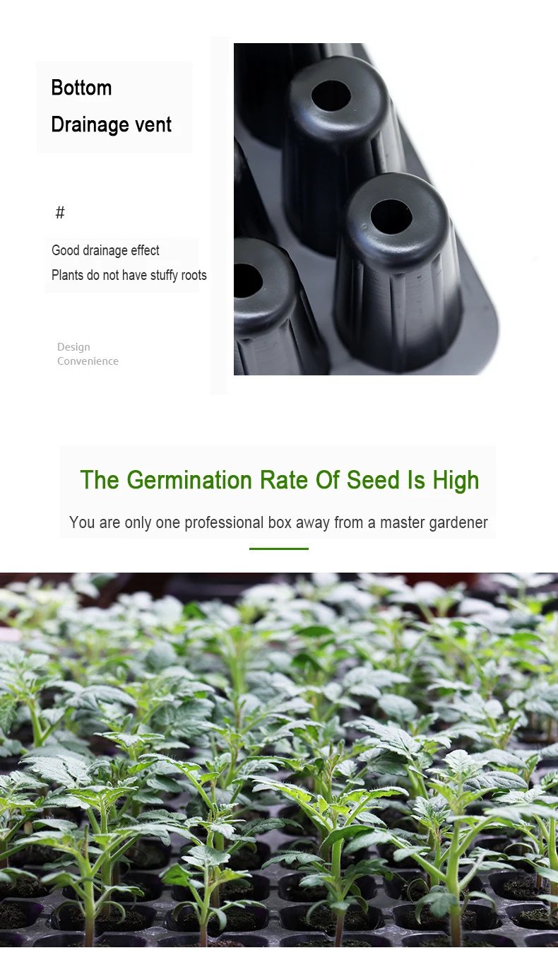Fruit and Vegetable Seedling Pot Set 20 Hole Seedling Box+Intelligent Fill Light Seedling Tray New Gardening Planting Supplies