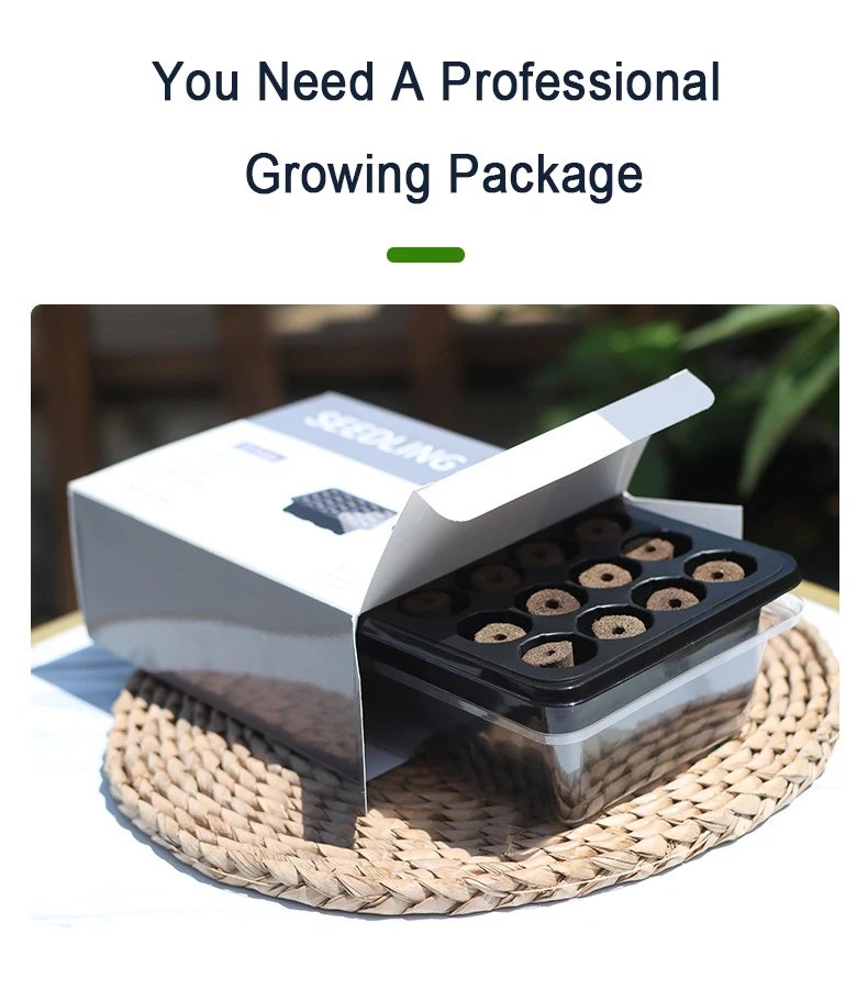 Fruit and Vegetable Seedling Pot Set 20 Hole Seedling Box+Intelligent Fill Light Seedling Tray New Gardening Planting Supplies
