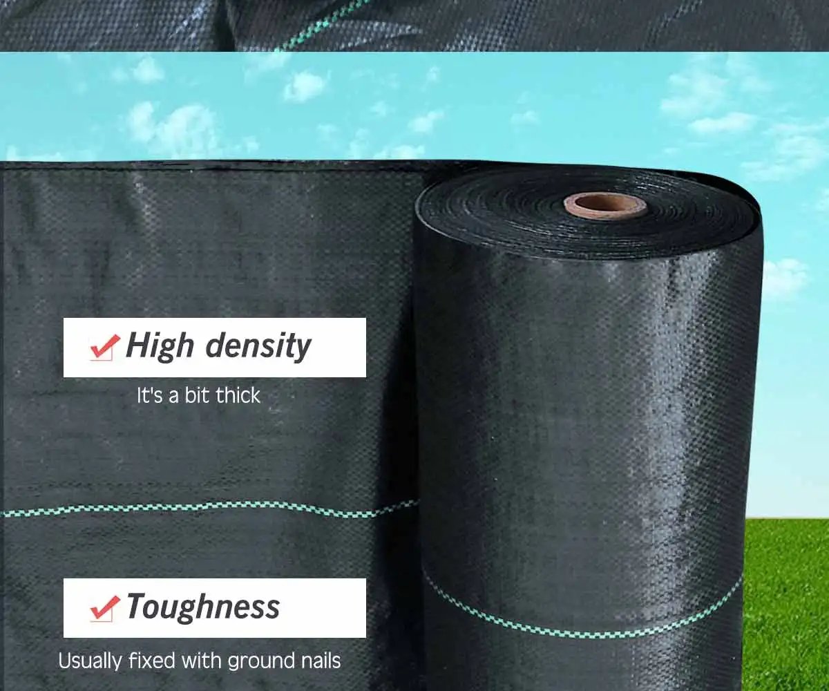 Agricultural Anti Grass Cloth PP Garden Weed Barrier Fabric Permeable Anti-Weed Ground Covers Geotextile Greenhouse Weeding Mat