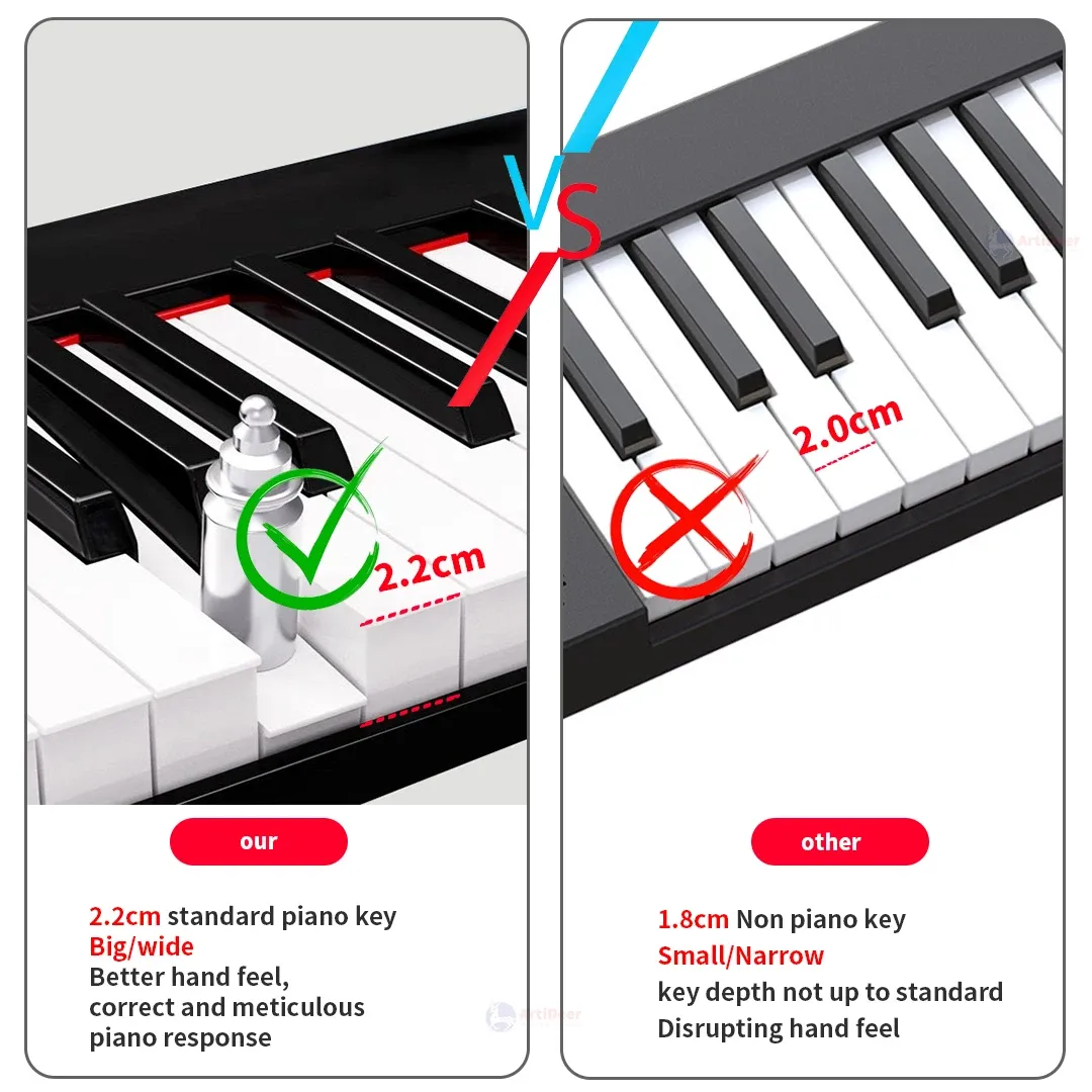 New Folding Piano 88 Keys Midi Musical Keyboard Professional Children's Music Instruments Adult Electronic Portable Synthesizer - Image 4