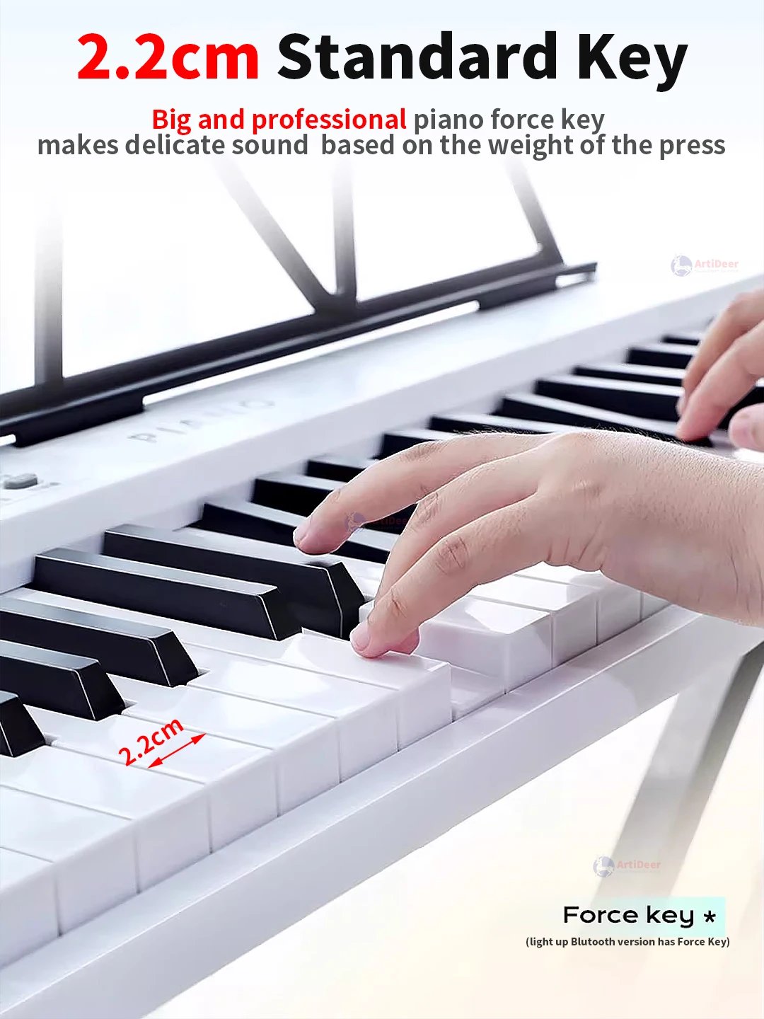 New Folding Piano 88 Keys Midi Musical Keyboard Professional Children's Music Instruments Adult Electronic Portable Synthesizer