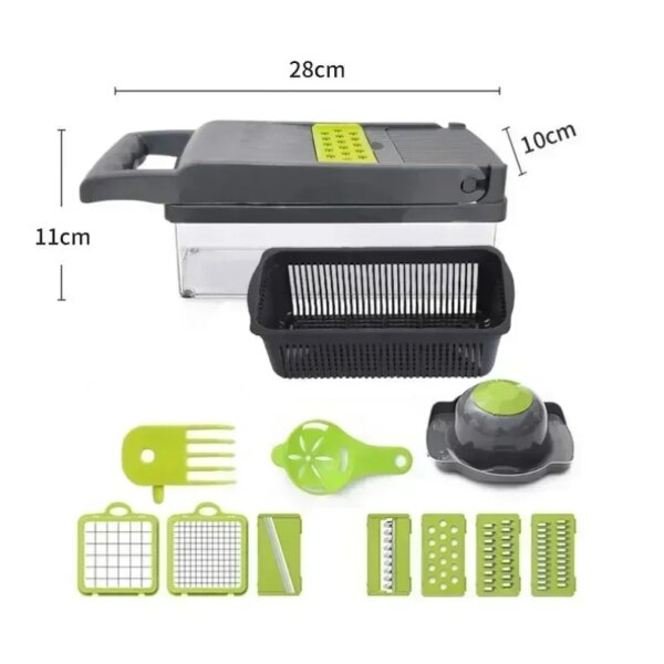 14/16 in 1 Multifunctional Vegetable Chopper Handle Food Grate Food Chopper Vegetable Slicer Dicer Cut Kitchen Items Cocina - Image 6