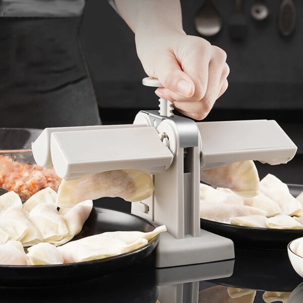 DIY Automatic Dumpling Machine Double Head Press Mold Empanadas Ravioli Mould Kitchen Gadget Accessories - Image 3