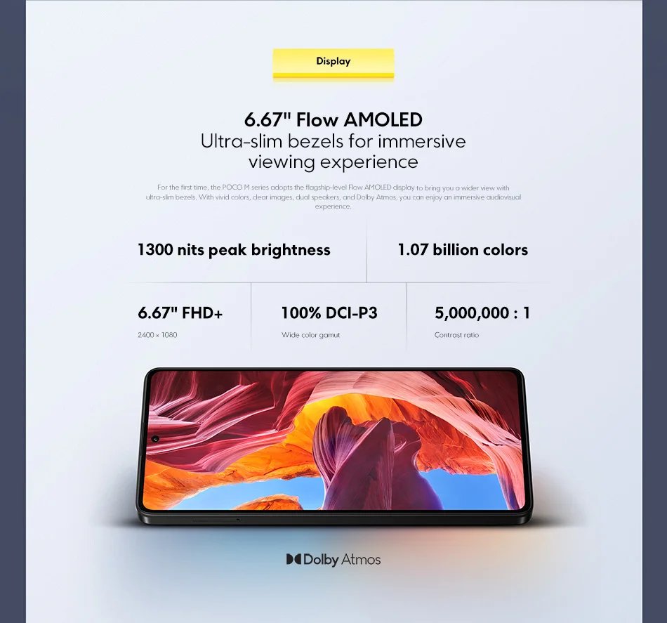 POCO M6 Pro Global Version Helio G99 Ultra 120Hz Flow AMOLED 64MP Triple Camera with OIS 67W turbo charging