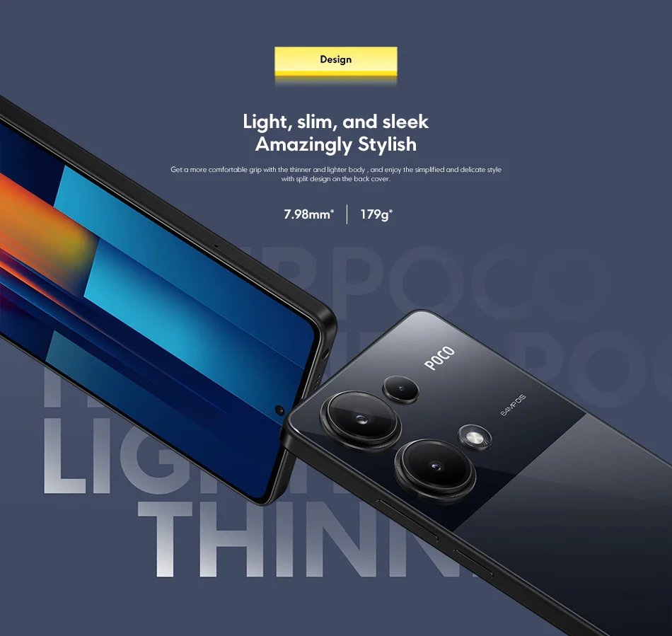 POCO M6 Pro Global Version Helio G99 Ultra 120Hz Flow AMOLED 64MP Triple Camera with OIS 67W turbo charging