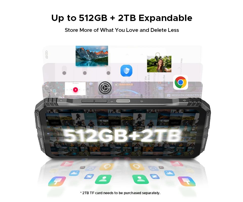 World Premiere DOOGEE S118 Pro 5G Rugged Phone 6.6'' FHD 120Hz 8GB RAM 512GB ROM 10800mAh Battery Android 14 Cell Phone With NFC