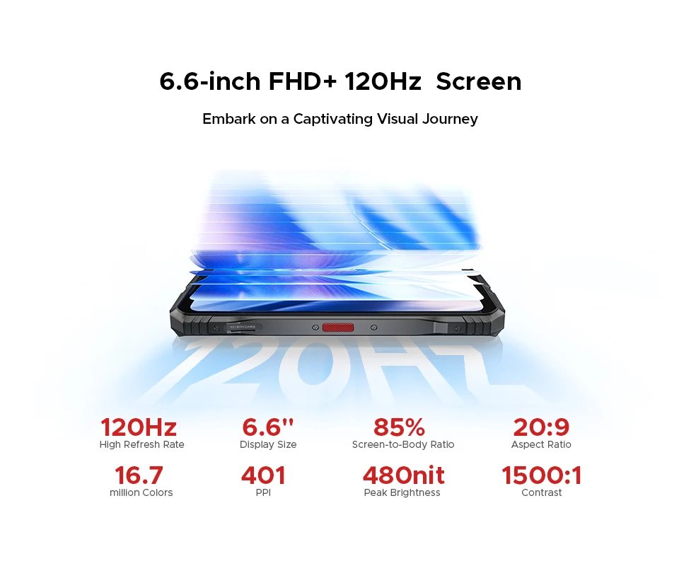 World Premiere DOOGEE S118 Pro 5G Rugged Phone 6.6'' FHD 120Hz 8GB RAM 512GB ROM 10800mAh Battery Android 14 Cell Phone With NFC