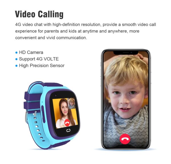 LT31 Video Call 4G Kids Smart Watch Waterproof WiFi GPS Camera Phone Child Baby Interesting Games Smartwatch Monitor Clock Gifts - Image 3