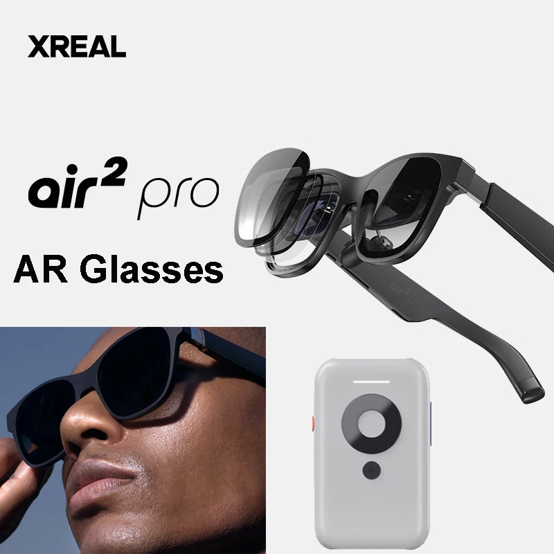 XREAL Nreal Air 2 Pro Smart AR Glasses HD 130 Inch Large Screen 1080p View Portable Private Cinema NOT VR Glasses