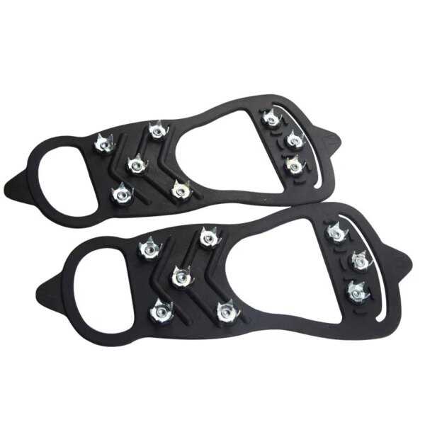 8 Teeth Ice Gripper For Shoes Snow Crampons Anti-slip Ice Gripper Hiking Cleats Spikes Traction Ice Floes 8 Stud Shoes Grip - Image 5