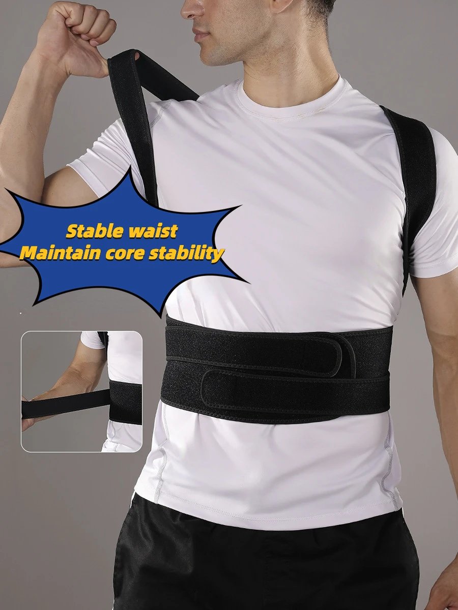 New Upper Back Posture Corrector Posture Clavicle Support Corrector Back Straight Shoulders Brace Strap Correctpor
