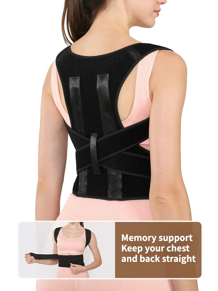 New Upper Back Posture Corrector Posture Clavicle Support Corrector Back Straight Shoulders Brace Strap Correctpor