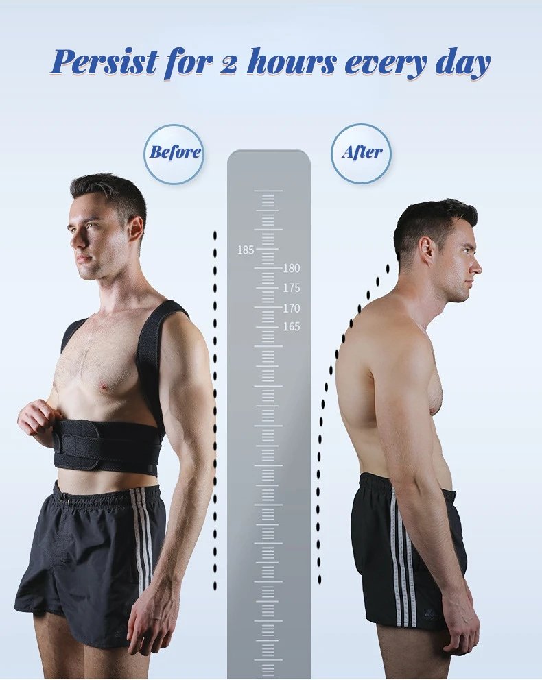 New Upper Back Posture Corrector Posture Clavicle Support Corrector Back Straight Shoulders Brace Strap Correctpor