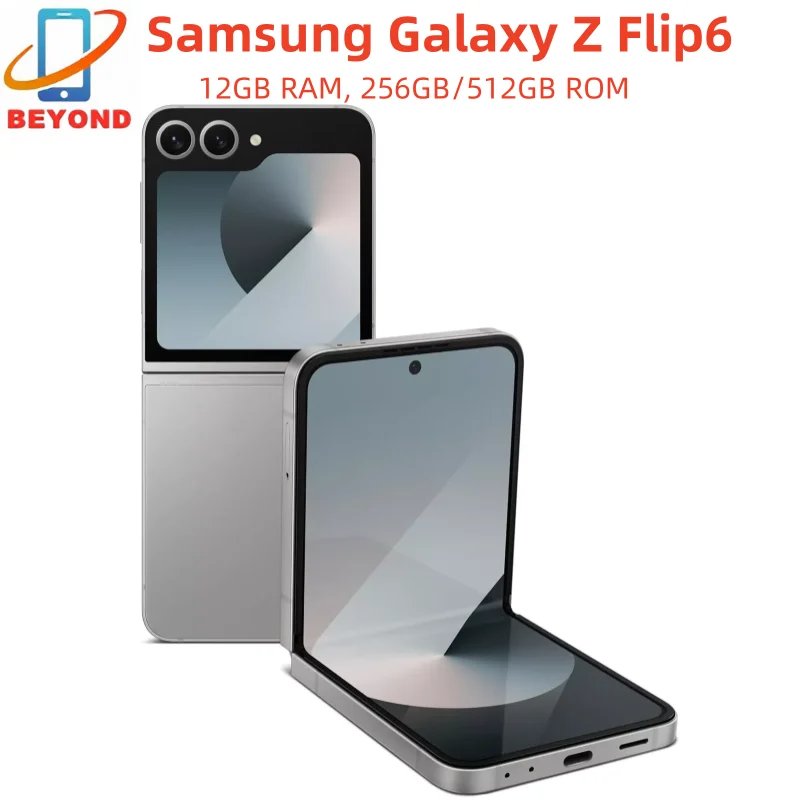 Samsung Galaxy Z Flip 6 Flip6 5G F741U1 256/512GB ROM 12GB RAM 6.7″ AMOLED NFC Snapdragon Unlocked Foldable Original AI Phone
