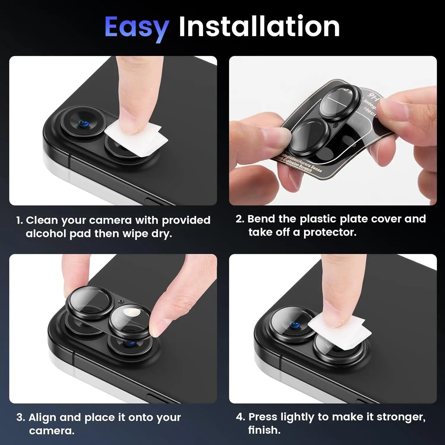 Metal Tempered Glass Cover Camera Screen Protector Case For iPhone 16 Pro Max 15 Plus 14 13 Mini Protection Phone Accessories