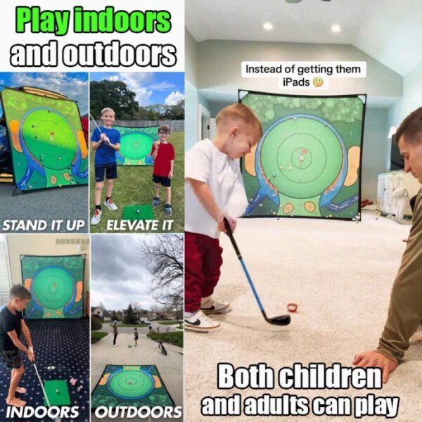 Golf Target Cloth Hitting Net Driving Range Golf Hitting Cage Aiming Exercise for Yard Practice Indoor - Image 4
