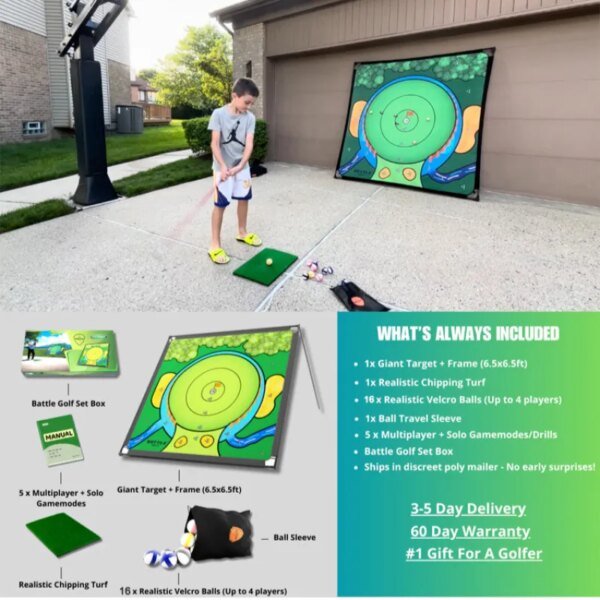 Golf Target Cloth Hitting Net Driving Range Golf Hitting Cage Aiming Exercise for Yard Practice Indoor