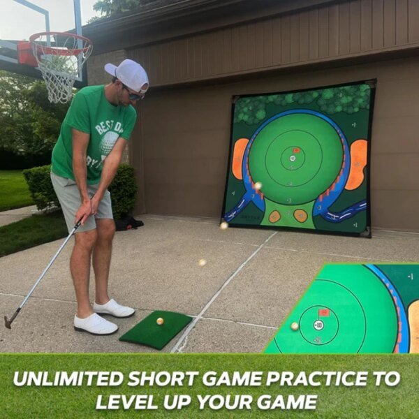Golf Target Cloth Hitting Net Driving Range Golf Hitting Cage Aiming Exercise for Yard Practice Indoor - Image 2