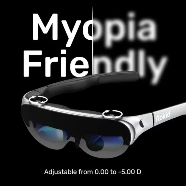 New Rokid Air 3D AR Glasses Foldable VR Smart Glasses 120" Screen 1080P OLED Dual Display 43°FoV 55PPD Home Game Viewing Device - Image 4