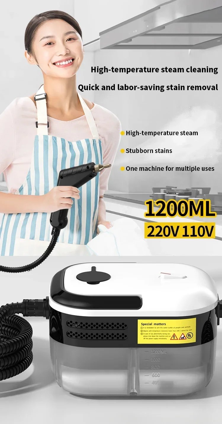 Steam Cleaner Temperature Sterilization Air Conditioning Kitchen Hood Home/Car Steaming Cleaner 110V US Plug /220V EU Plug
