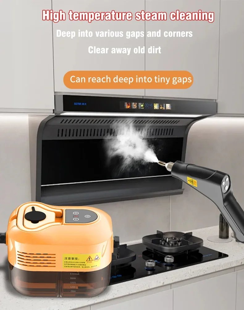 2500W Handheld Steam Cleaner High Temperature Pressurized Steam Cleaning Machine Set for Kitchen Furniture Bathroom Car SteamMop