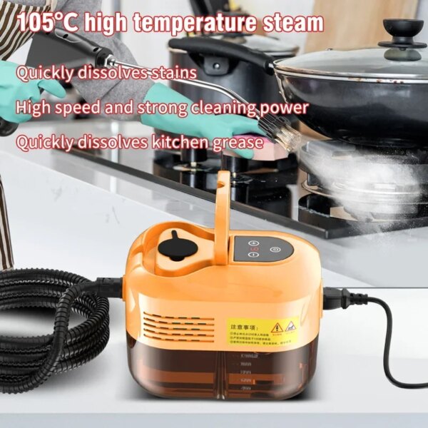 2500W Handheld Steam Cleaner High Temperature Pressurized Steam Cleaning Machine Set for Kitchen Furniture Bathroom Car SteamMop - Image 3