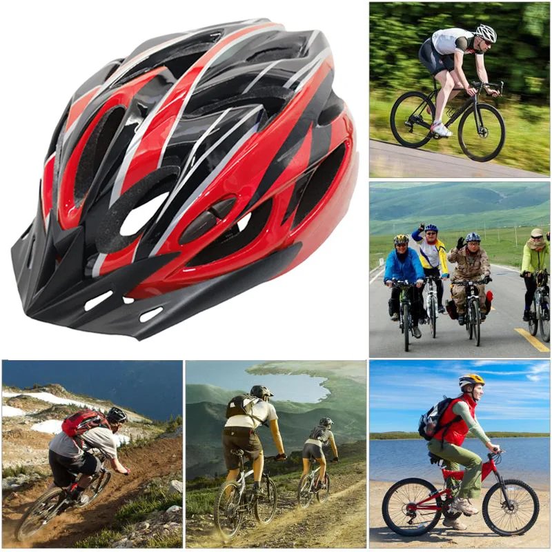 Unisex Adult Bicycle Helmet Road Mountain Bike Helmets Adjustable Ultralight bike safety helmet EPS Material Cycling Equipment