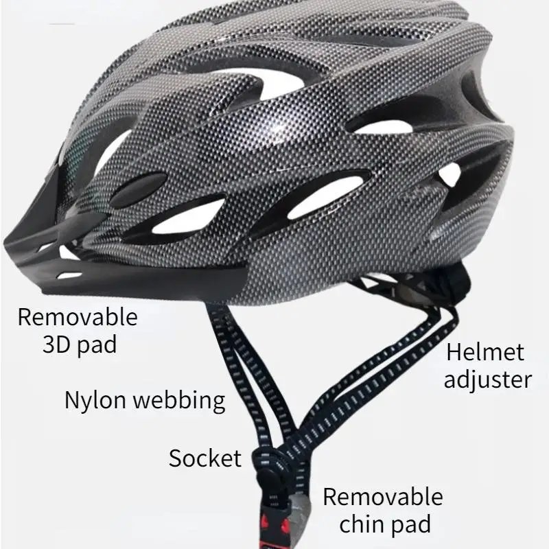 Unisex Adult Bicycle Helmet Road Mountain Bike Helmets Adjustable Ultralight bike safety helmet EPS Material Cycling Equipment