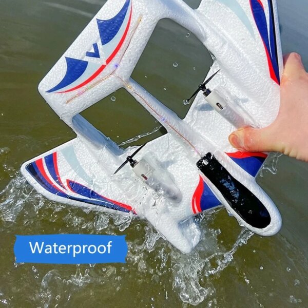 Amphibious YF-350 Waterproof 2.4G Radio EPP Foam Fixed-Wing Glider Aircraft RC Plane with LED Lights Plane Toys - Image 5