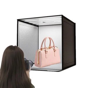 Product Photo Booth Light Box Dimmable Folding Portable Photography Backdrop Tent Photography Kit For Pets Bracelet Rings Makeup