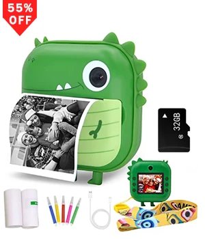 Mini Portable Printer Thermal Printing Sticker Wireless Inkless Mini Pocket Printer Self-adhesive Label Printer Photo Printer