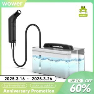 Wower Portable Electric Bidet for Personal Hygiene Cleaning 2.3L Shattaf Rechargeable Travel Camping Bidet Shower Sprayer