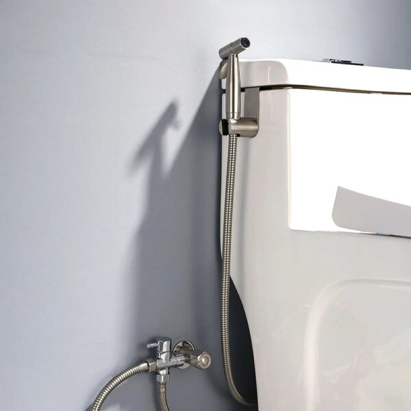 Handheld bidet sprayer set for toilet Stainless Steel Hand Bidet faucet for Bathroom hand sprayer shower head self cleaning - Image 4