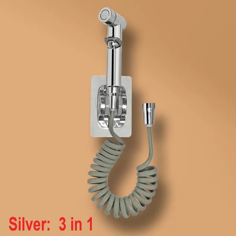 Bidet toilet sprayer set spray water bathroom handheld bidet sprayer toilet shower double outlet angle valve toilet accessories