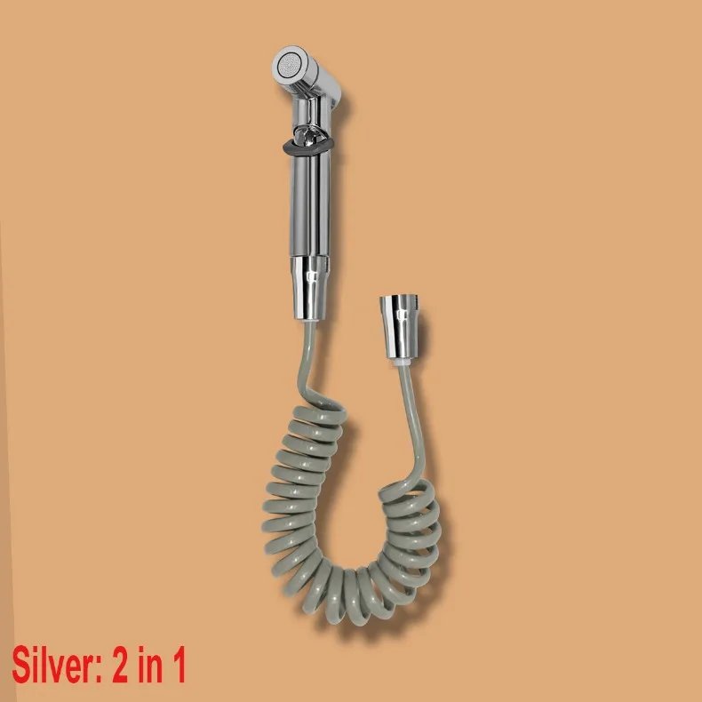 Bidet toilet sprayer set spray water bathroom handheld bidet sprayer toilet shower double outlet angle valve toilet accessories