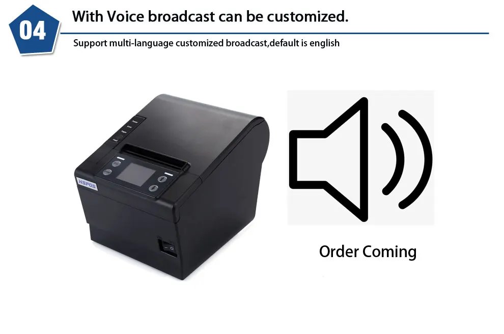 Wholesale Ubereat Doordash Printer 80MM Thermal Receipt POS Printer WIFI BT Wireless Connect 24V for Retail Shops