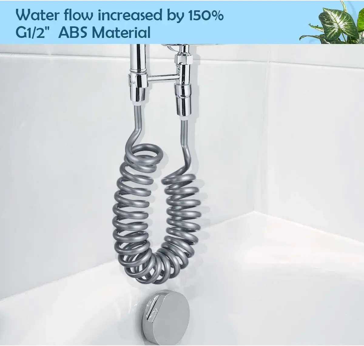 New 3M Spring Flexible Retractable Hose For Shower Head Toilet Bidet Water Pipe Plumbing Bathroom Spiral Flexible Shower Hose New 3M Spring Flexible Retractable Hose For Shower Head Toilet Bidet Water Pipe Plumbing Bathroom Spiral Flexible Shower Hose