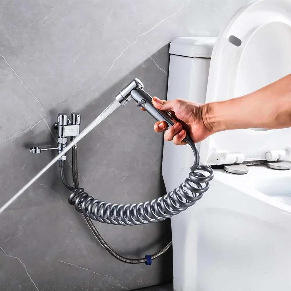 New 3M Spring Flexible Retractable Hose For Shower Head Toilet Bidet Water Pipe Plumbing Bathroom Spiral Flexible Shower Hose New 3M Spring Flexible Retractable Hose For Shower Head Toilet Bidet Water Pipe Plumbing Bathroom Spiral Flexible Shower Hose