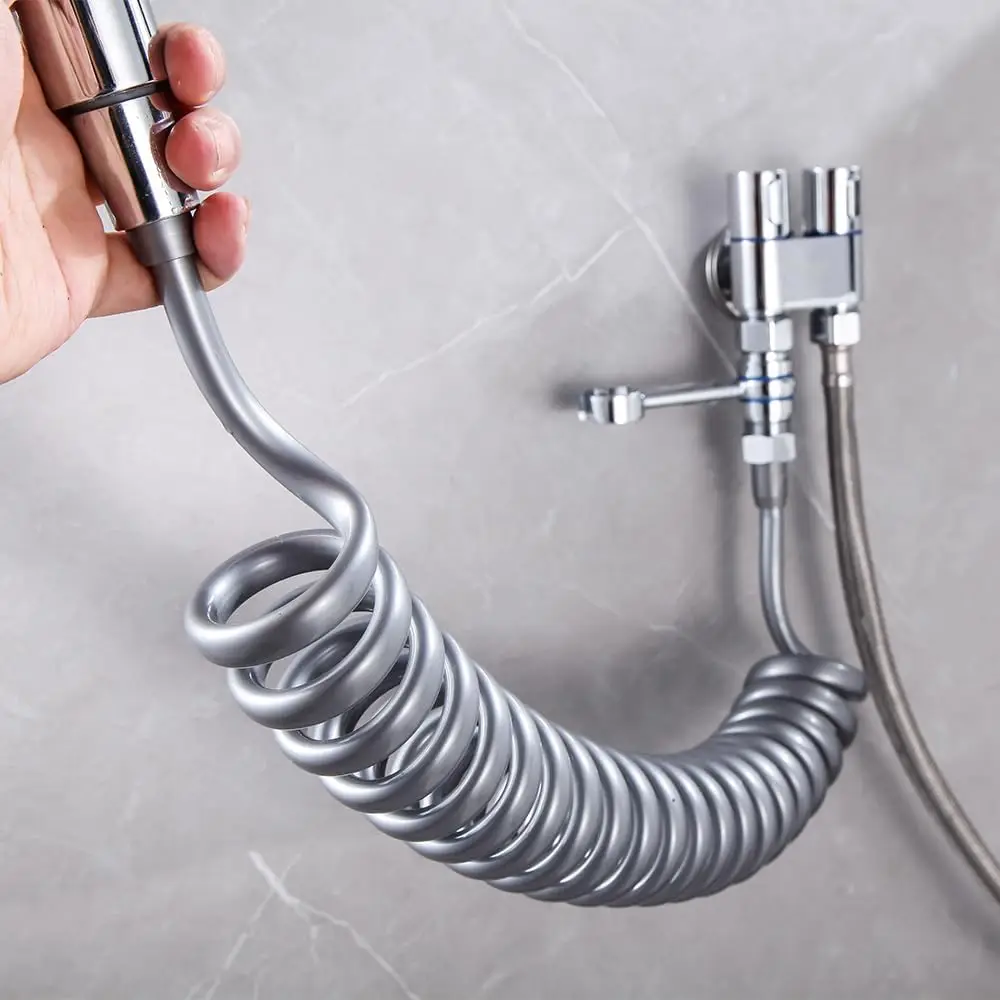 New 3M Spring Flexible Retractable Hose For Shower Head Toilet Bidet Water Pipe Plumbing Bathroom Spiral Flexible Shower Hose New 3M Spring Flexible Retractable Hose For Shower Head Toilet Bidet Water Pipe Plumbing Bathroom Spiral Flexible Shower Hose