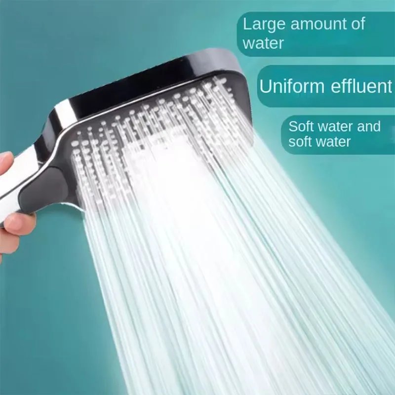 1.5/2M Stainless Steel Shower Hose Black/Silver Long Bathroom Shower Water Hose Extension Plumbing Pipe Showerhead Tube