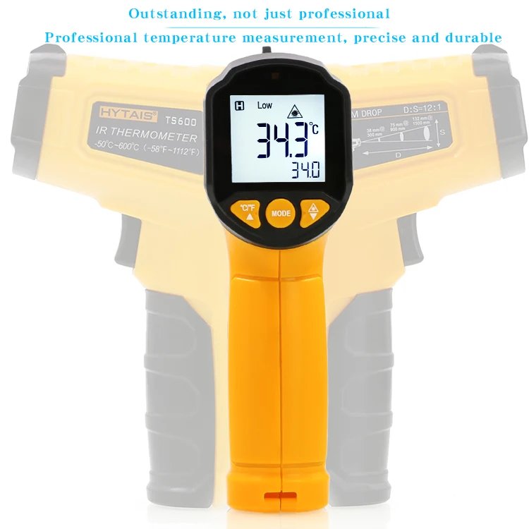 TS600 Infrared Non-Contact HYTAIS Thermometer Handheld Industrial High-Precision Electronic Temperature Gauge TS600