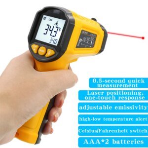 TS600 Infrared Non-Contact HYTAIS Thermometer Handheld Industrial High-Precision Electronic Temperature Gauge TS600