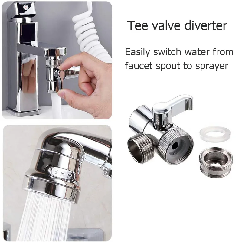 3 Mode Bidet Faucet External Shower Head Bathroom Kitchen Basin Tap Adapter Splitter Set Water Diversion Shower for Beauty Salon 3 Mode Bidet Faucet External Shower Head Bathroom Kitchen Basin Tap Adapter Splitter Set Water Diversion Shower for Beauty Salon