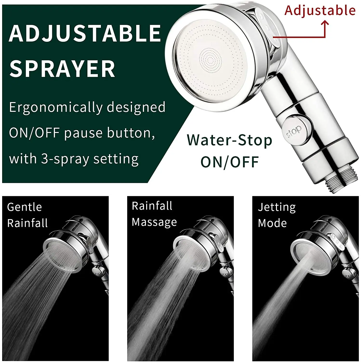 3 Mode Bidet Faucet External Shower Head Bathroom Kitchen Basin Tap Adapter Splitter Set Water Diversion Shower for Beauty Salon 3 Mode Bidet Faucet External Shower Head Bathroom Kitchen Basin Tap Adapter Splitter Set Water Diversion Shower for Beauty Salon